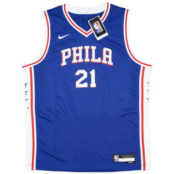 2017 22 Philadelphia 76ers Simmons 25 Nike Swingman Home Jersey L