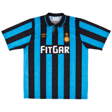 1991-92 Inter Milan Home Shirt - 8/10 - (XL)