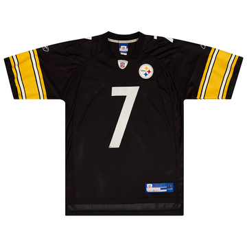 2008 11 Pittsburgh Steelers Roethlisberger 7 Reebok On Field Away Jersey Excellent L