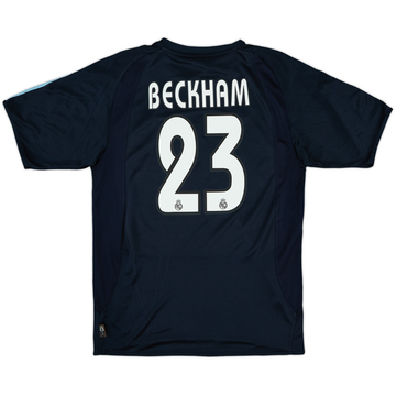 2003-04 Real Madrid Away L/S Shirt Beckham #23 - 5/10 - (L)