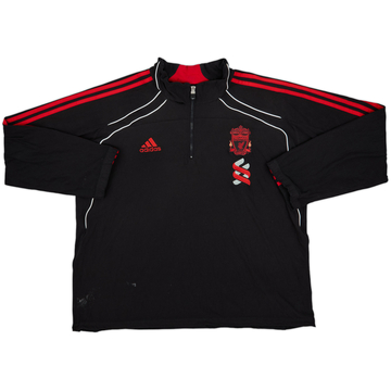 2010-11 Liverpool adidas 1/4 Zip Track Jacket - 8/10 - (XL)