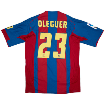 2004-05 Barcelona Match Worn Home Shirt #9 (Eto'o)