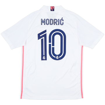 2020-21 Real Madrid Authentic Home Shirt Modric #10 - 7/10 - (S)