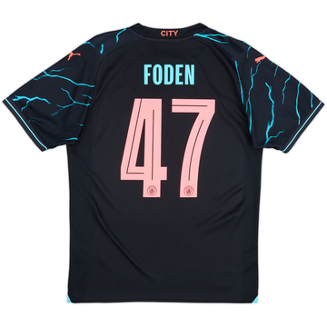 2023-24 Manchester City Player Issue Third European Shirt Foden #47
