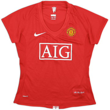 MANCHESTER UNITED 07-09 ホームユニフォーム 2007-09 Manchester United Home Shirt - 6/10 - (Women's M)