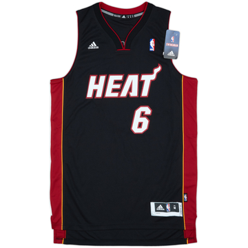 2010-12 Miami Heat James #6 adidas Swingman Away Jersey (M)