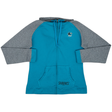 2008-09 San Jose Sharks NHL Full-Zip Hooded Sweat Top Womens - 7/10 - (M)
