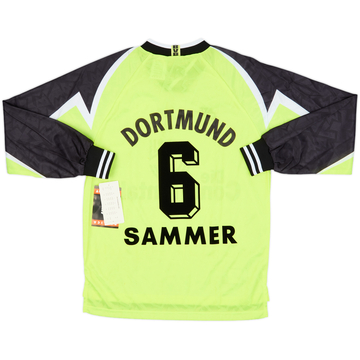 1995-96 Borussia Dortmund Home L/S Shirt Chapuisat #9 - 6/10 - (L)