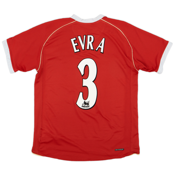2006-07 Manchester United Home Shirt Evra #3 - 7/10 - (L)