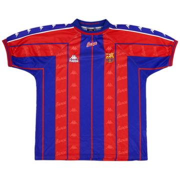 1997-98 Barcelona Home Shirt - 8/10 - (XL)