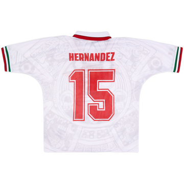 Camiseta ABA Sport de reedición de visitante de México 1998 Hernandez #15