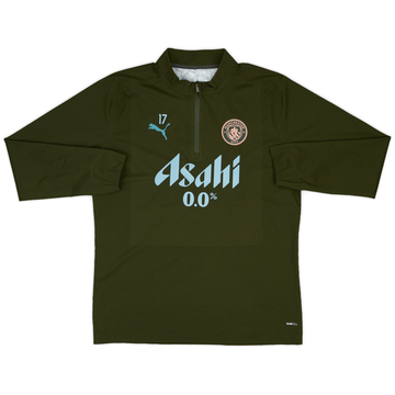 2024-25 Manchester City Player Issue 1/4 Zip Rain Top #17 (De Bruyne) - As New - (L)