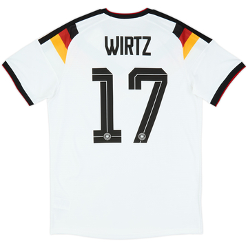 ユーロ2024ドイツチームホームユニフォーム17番 ヴィルツ 2024-25 Germany Home Shirt Wirtz #17