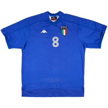 ８フランスW杯】イタリア代表 ９８／９９（H）Azzurri ナイキ 1998-99 Italy Player Issue Nike Training L/S Shirt #5 (L)