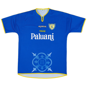 イタリア サッカー Joma Chievo Verona Joma 2002-03 Chievo Verona Match Issue Home L/S Shirt Moro
