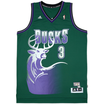 2010-13 Milwaukee Bucks Jennings #3 adidas Jersey (Away) Y