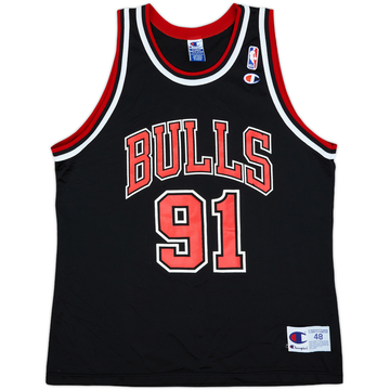 adidasアディダス CHICAGO BULLS 91 RODMAN L 黒 1995-96 Chicago Bulls Rodman #91 adidas Hardwood Classics Swingman