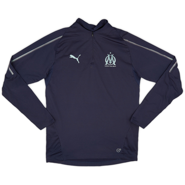 2019-20 Olympique Marseille Puma 1/4 Zip Training Top - 9/10 - (XS)
