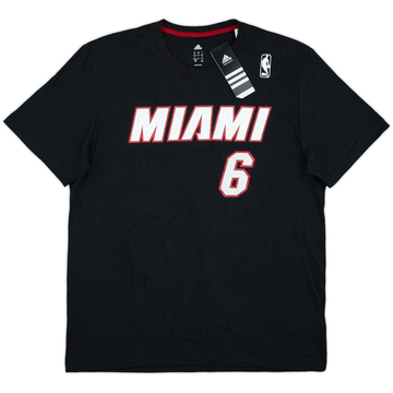 2012-14 Miami Heat James #6 adidas Away Jersey - 9/10 - (L.Boys)