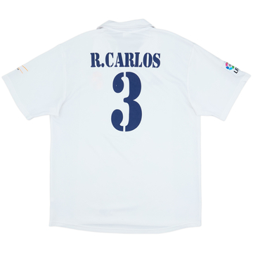 2001 Real Madrid Home Shirt R.Carlos #3 - 8/10 - (L)