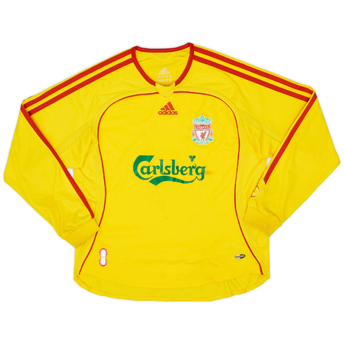 2006 07 Liverpool Away L S Shirt 5 10 S.Boys