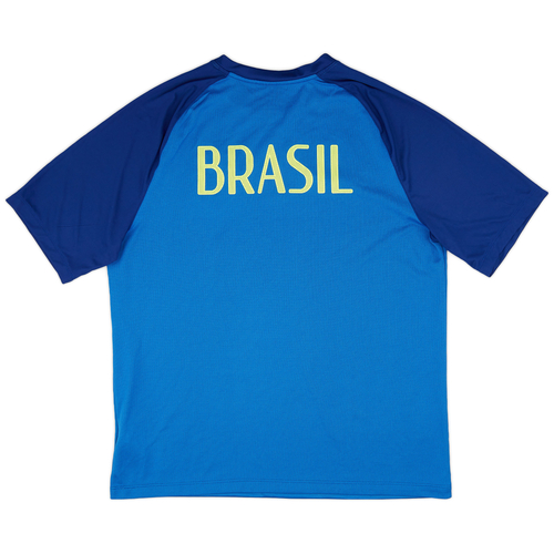 2014-15 Brazil Nike Training Shirt (Lime) - Kids