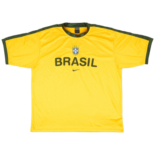 2002 Brazil Nike Training Shirt - 9/10 - (XL)