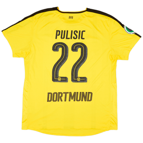 2016 17 Borussia Dortmund Home Shirt Pulisic 22 9 10 XL