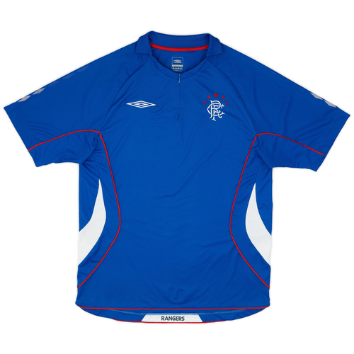 2006 07 Rangers Umbro 1 4 Zip Training Shirt 9 10 XL
