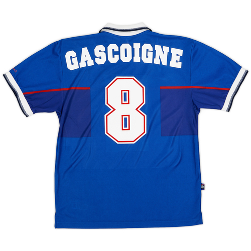 1997 99 Rangers Home Shirt Gascoigne 8 9 10 M