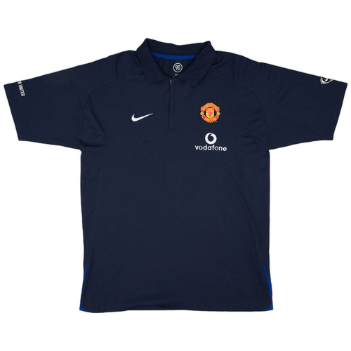 2004 05 Manchester United Nike 1 4 Zip Polo Shirt 8 10 L