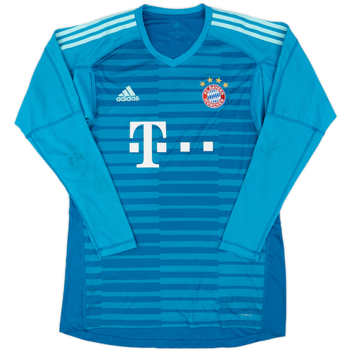 Bayern Munchen No1 Neuer Blue Goalkeeper Kid Jersey