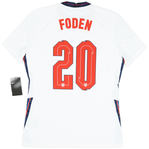 2020 21 England Player Issue Home Shirt Foden 20