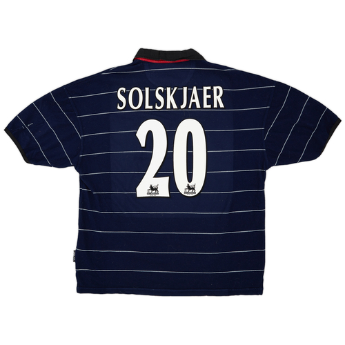 1999 00 Manchester United Away Shirt Solskjaer 20 9 10 XL