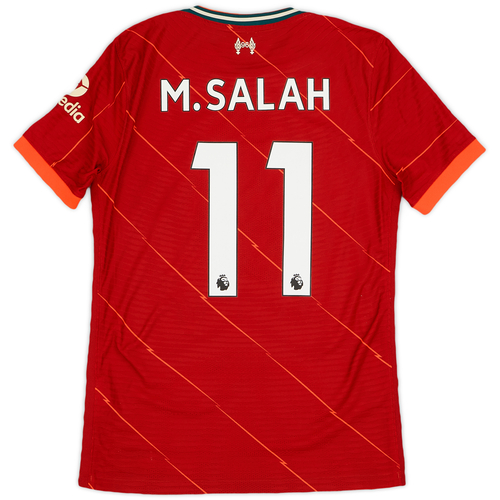 2021 22 Liverpool Authentic Home Shirt M.Salah 11 9 10 S