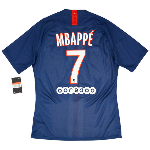 2019 20 Paris Saint Germain Player Issue Home Shirt Mbapp 7 L