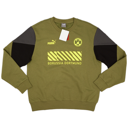 2021 22 Borussia Dortmund Puma FtblCulture Crew Sweat Top