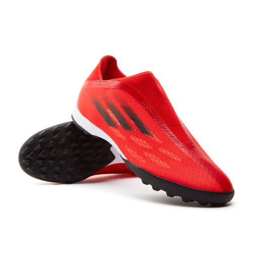 Red laceless boots shop