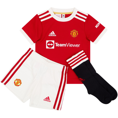 2021 22 Manchester United Home Full Kit Little Kids