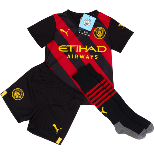 Man city away shorts kids top