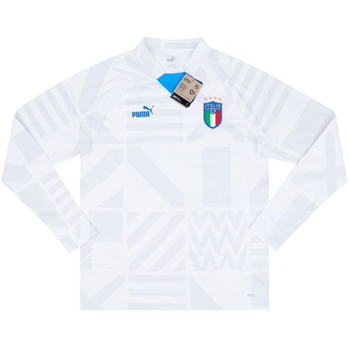 2022 23 Italy Puma Away Pre Match Sweat Top