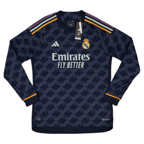 2023 24 Real Madrid Authentic Away L S Shirt