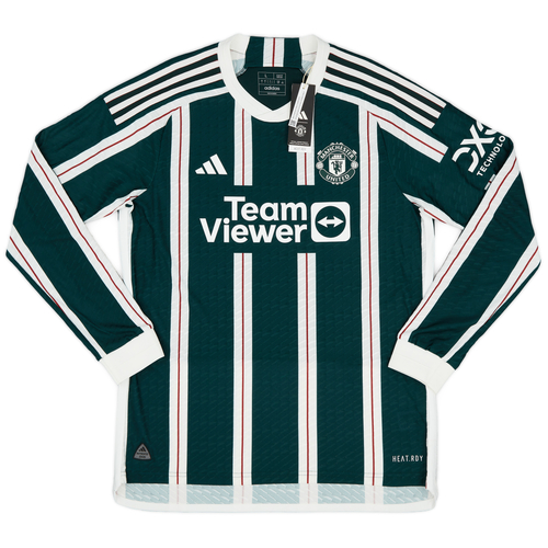 2023 24 Manchester United Authentic Away L S Shirt