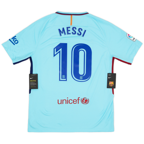 2017 18 Barcelona Away Shirt Messi 10