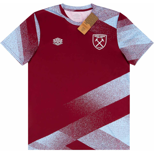 2021 22 West Ham Umbro Pre Match Training Shirt
