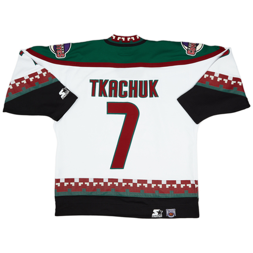1996 99 Phoenix Coyotes Tkachuk 7 Starter Home Jersey Very Good XL