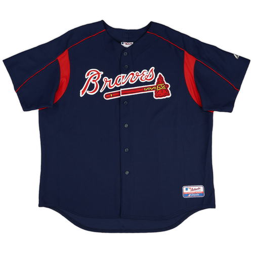 2012 14 Atlanta Braves Authentic Majestic Batting Practice Jersey Very Good XXL