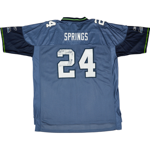 2002 03 Seattle Seahawks Springs 24 Reebok On Field Home Jersey