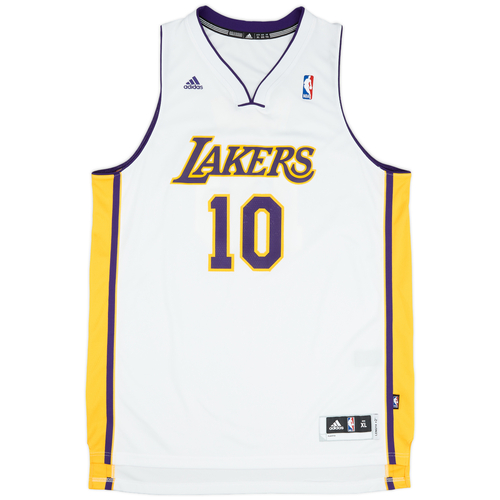 2012 14 LA Lakers Nash 10 adidas Swingman Alternate Jersey Excellent XL