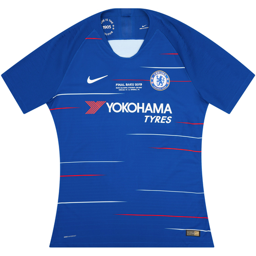 2018 19 Chelsea Player Issue Final Baku 2019 Home Shirt As New